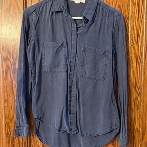Cloth & Stone Navy Button-Down Shirt